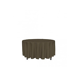 Soleil D'Ocre Nappe ronde anti-tâches Alix - D 180 cm - Marron