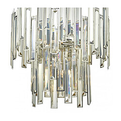 Acheter Luminaire Center Suspension Odile cristal et nicke poli 6 ampoules