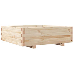 vidaXL Jardinière 80x80x26,5 cm bois de pin massif