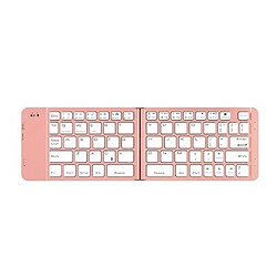 Universal Clavier sans fil Bluetooth 3.0 Clavier en fibre pliable iPad IOS 10 mètres Clavier pour tablette | Clavier (or rose)