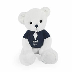 Peluche Doudou et Compagnie Ours équipe de France Blanc