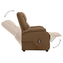 Acheter vidaXL Fauteuil Marron Tissu