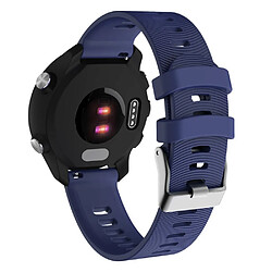 Bracelet en silicone bleu foncé pour votre GarminMove Forerunner 245M/645M/Vivoactive 3t