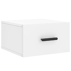 Acheter vidaXL Tables de chevet murales 2 pcs blanc 35x35x20 cm