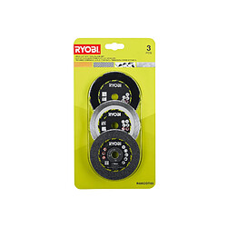 Kit 3 disques pour meuleuse RYOBI - 76 mm - RAKCOT03