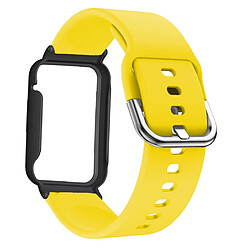 Bracelet en silicone pour votre Xiaomi Mi Band 7 Pro - jaune/noir