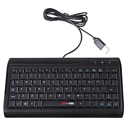 Wewoo Clavier QWERTY noir MC-8017 - d'ordinateur multimédia mini-Clavier QWERTY de 78 touches