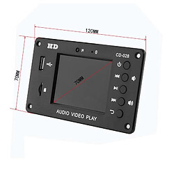 Acheter Universal 7 Décodeur audio et vidéo Bluetooth 24V Écran LCD DTS Module Bluetooth sans perte MP4/MP5 Vidéo HD APE/WAV Carte de décodage Lecteur MP3