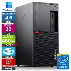 Lenovo M920t i7-8700 4.60GHz 32Go/480Go SSD Wifi W11 - Reconditionné