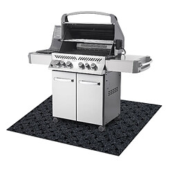 RUGSX Tapis de protection pour barbecue VECTRA 900 pour terrasse, extérieur - anthracite 100x150 cm