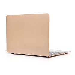 Wewoo Housse Étui or pour Macbook 12 pouces Metal Texture Series Hard Shell de protection en plastique