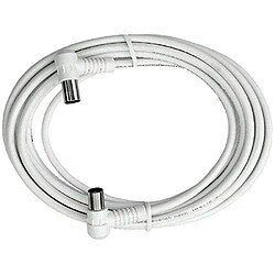 Axing BAK 250-80 BK câble de raccordement connecteur axial - couplage axial, 2,5 m blanc