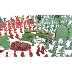 Avis 238 pièces soldat en plastique 4cm armée figures playset pour le modèle de scène de sable de l'armée