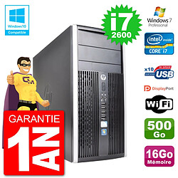 PC HP 6300 MT Intel Core i7-2600 RAM 16Go Disque 500Go Graveur DVD Wifi W7 - Occasion