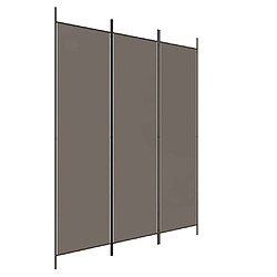 vidaXL Cloison de séparation 3 panneaux Anthracite 150x200 cm Tissu