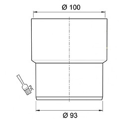 WIRQUIN Adaptateur sortie de cuvette WC - Femelle OE 100 mm - Male OE 93 mm