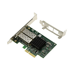 Acheter Kalea-Informatique Carte PCIe Reseau Gigabit Lan Ethernet 1G Fibre SFP 2 Ports - CHIPSET Intel I82576