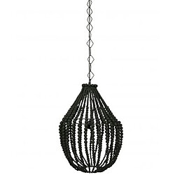 Pegane Suspension design en bois coloris noir - Dim : H 54 x L 42 x P 42 cm