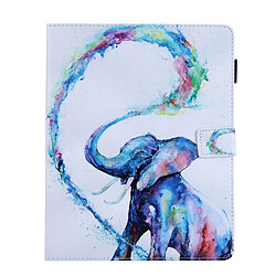 Acheter Etui en PU Animal Series porte-cartes éléphant pour votre Apple iPad 9.7 pouces (2018)/9.7 pouces (2017)/Air (2013)/Air 2