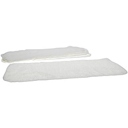 vhbw Lot de 5 Lingettes (serpillière) compatible avec Kärcher K 1102, K 1201, K 1401 plus, K 1501 pour balai vapeur, serpillière