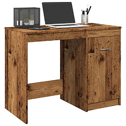 vidaXL Bureau vieux bois 100x50x76 cm bois d'ingénierie