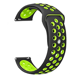 Kit Bracelet En Silicone Lisse Avec Boucle + SportyStyle Phonecare Pour Amazfit GTR 4 - Noir / Noir Vert