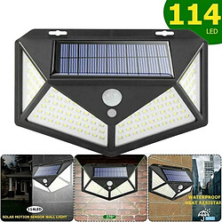 Tradex 114 LED AVEC PANNEAU SOLAIRE ET DÉTECTEUR DE MOUVEMENT SPOT CRÉPUSCULAIRE