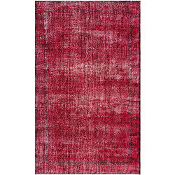 Vidal Tapis de laine 295x175 rouge Ultra Vintage