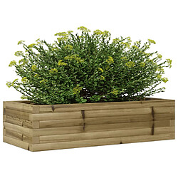 Avis vidaXL Jardinière 90x40x23 cm bois de pin imprégné