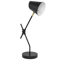 Beliani Lampe à poser noire HORTON