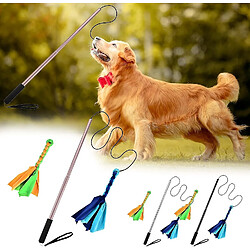 Jouet interactif pour chien et chat - Baguette extensible pour chien avec jouets à mâcher, baguette d'exercice en alliage d'aluminium pour chien de taille moyenne et de grande taille.