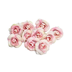 Wewoo Fleurs Artificielles 10 Ensembles 4cm Fleur Artificielle Soie Rose Tête De Pour La Maison De Mariage Décoration Violet pas cher