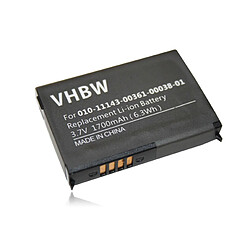 vhbw Li-Ion batterie 1700mAh (3.7V) pour système de navigation GPS comme Garmin 010-11143-00