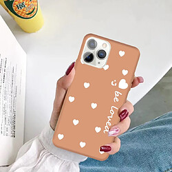 Acheter Wewoo Coque Pour iPhone 11 Pro Visage Souriant Plusieurs Coeurs D'amour Motif Coloré Givré TPU Téléphone Housse De Protection Corail Orange