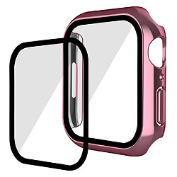 Coque en TPU ENKAY 9H électroplaqué, rose pour votre Apple Watch Series 7 45mm