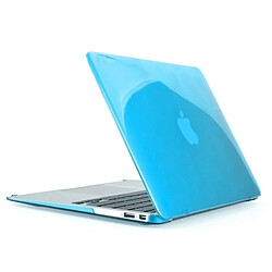 Wewoo Housse Étui bleu pour MacBook Air 13,3 pouces 4 en 1 Crystal Hard Shell boîtier de protection en plastique avec protecteur d'écran et clavier de bouchons anti-poussière