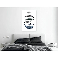 Artgeist Tableau - Whales (1 Part) Vertical 40x60 cm