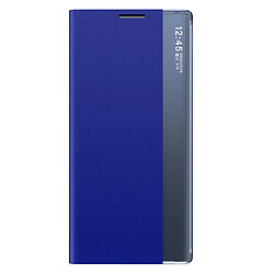 Coque en TPU + PU auto-absorbé avec support bleu pour votre Samsung Galaxy S22 Plus