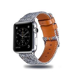 Avis Wewoo Apple Watch - Bracelet Cuir Pleine Fleur 38/40 mm