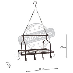 Aubry Gaspard Suspension porte ustensiles en métal.