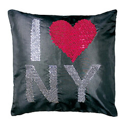 Paris Prix Housse de coussin Strass I Love New York