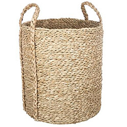 Lot de 3 paniers de rangement en osier coloris naturel -PEGANE-