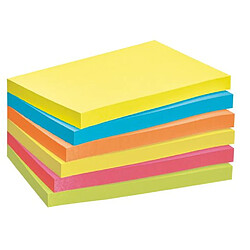 Notes repositionnables couleurs "Energie" Post-it 76 x 127 mm - Bloc de 100 feuilles - Lot de 12