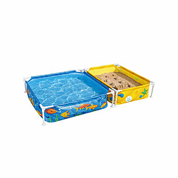 Bestway Piscine Rigide Enfant Avec Bac à Sable 213x122x30,5 cm +2 ans Jardin 00561