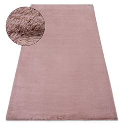 RUGSX Tapis BUNNY rose IMITATION DE FOURRURE DE LAPIN 60x100 cm