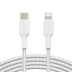 Cable iPhone en Nylon Belkin 1m Blanc