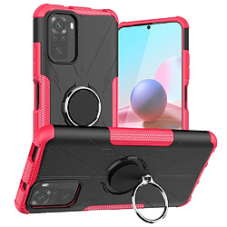 Coque en TPU anti-chocs avec béquille pour votre Xiaomi Redmi Note 10 4G/Note 10S - rose