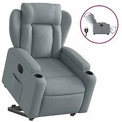 Maison Chic Fauteuil Relax pour salon, Fauteuil inclinable électrique gris clair tissu -GKD22566