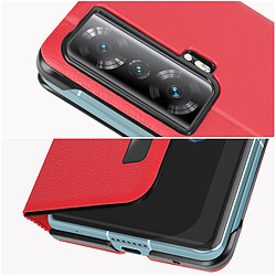 Avizar Étui Folio pour Honor Magic Vs 5G Clapet Fermeture Magnétique Rouge pas cher