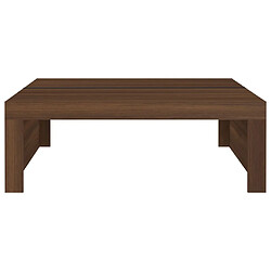 Avis Maison Chic Table basse,Table Console Table d'appoint, Table pour salon Chêne marron 100x100x35 cm Bois d'ingénierie -MN65250